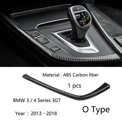 For BMW 3 4 Series 3GT F30 F31 F32 F34 F36 316Li 320Li Car Accessories Control Gear Shift Panel Decorative Strip Cover Trim
