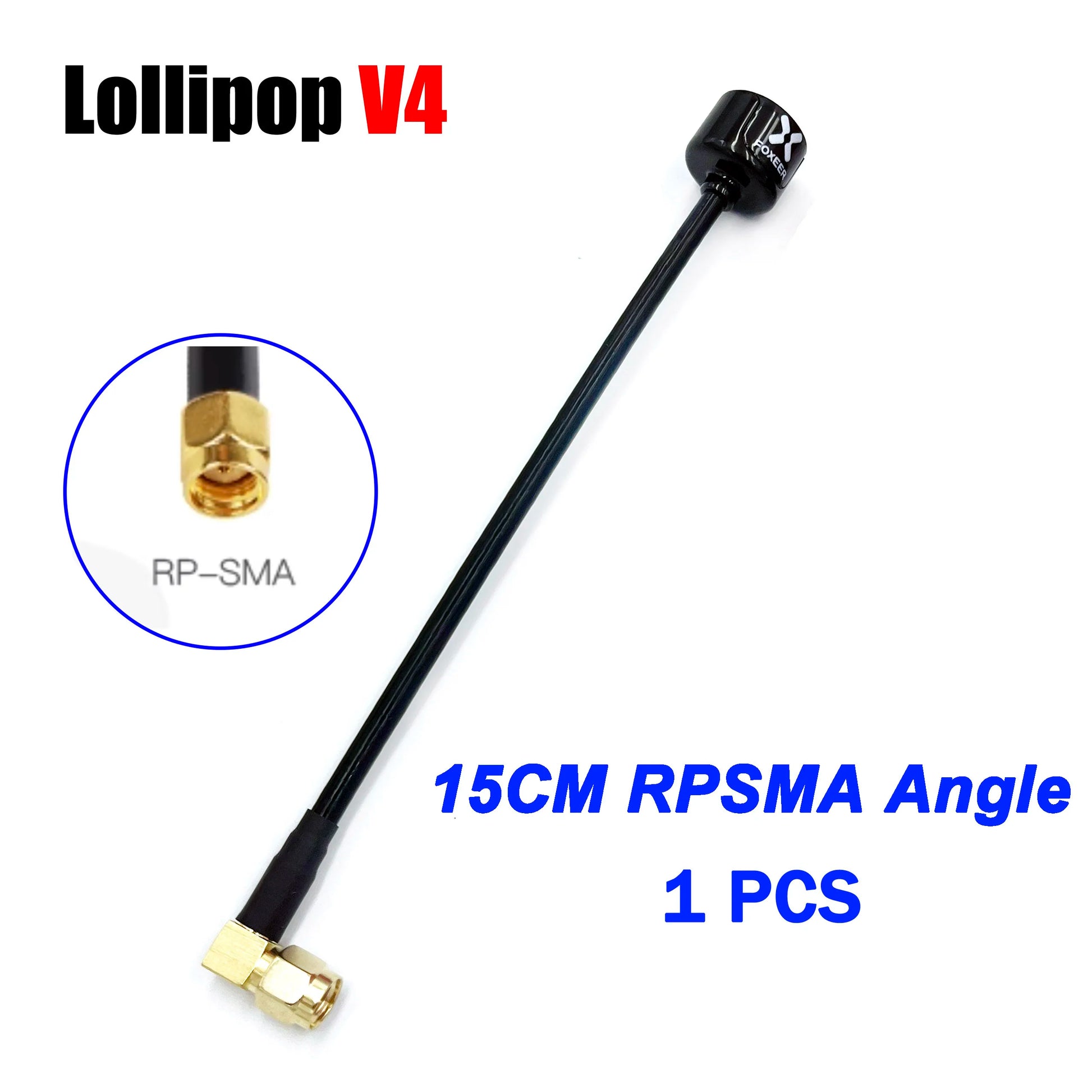 Antenna Lollipop 4 V4 FPV Antenna 5.8G 2.6Dbi Stubby RHCP SMA RPSMA UFL Straight/Angle MMCX 7.2G for FPV RC Racing Drone