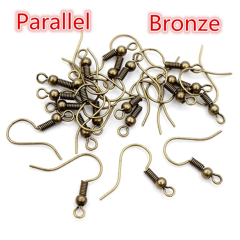 100Pcs/Lot 20X17Mm DIY Earring Findings Earrings Clasps Hooks Fittings DIY Jewelry Making Accessories Iron Hook Earwire Jewelry