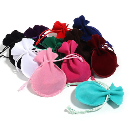 Drawstring Velvet Bag Drawstring Calabash Pouch Jewelry Packaging Bag Wedding/Christmas Favor Pouches & Gift Bags