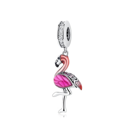 Original 925 Sterling Silver Charm Bead Love Dog Cat Paw Panda Firefly Pendant Charms Fit Bracelets Necklaces Women Jewelry