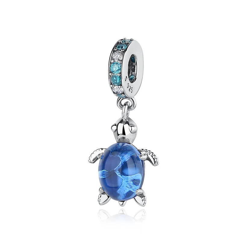 Original 925 Sterling Silver Charm Bead Love Dog Cat Paw Panda Firefly Pendant Charms Fit Bracelets Necklaces Women Jewelry