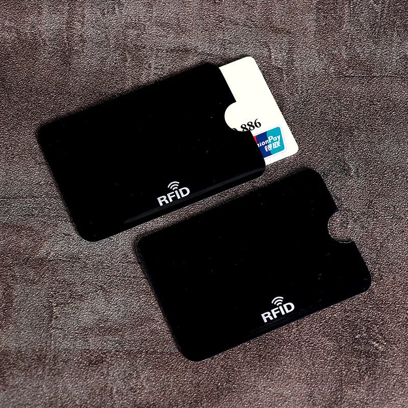 10Pcs Anti-Scan Card Sleeve Credit NFC RFID Card Protector Anti-Magnetic Aluminum Foil Portable Bank Card Holder