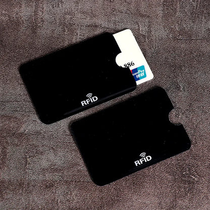 10Pcs Anti-Scan Card Sleeve Credit NFC RFID Card Protector Anti-Magnetic Aluminum Foil Portable Bank Card Holder