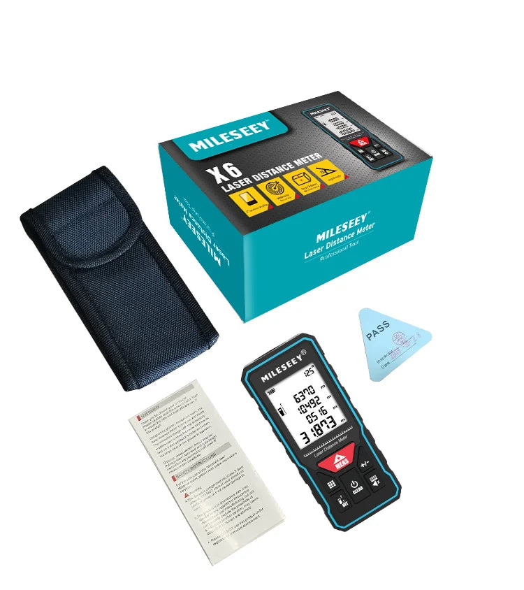 Professional Laser Trena Rangefinder X5/X6 40M 60M 80M 100M Rechargeable Digital Precision Distance Meter Tape Measure