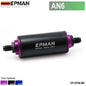 Universal 100 Micron 8.6MM Aluminum High Flow Fuel Inline Petrol Filter Car Truck EP-OF86