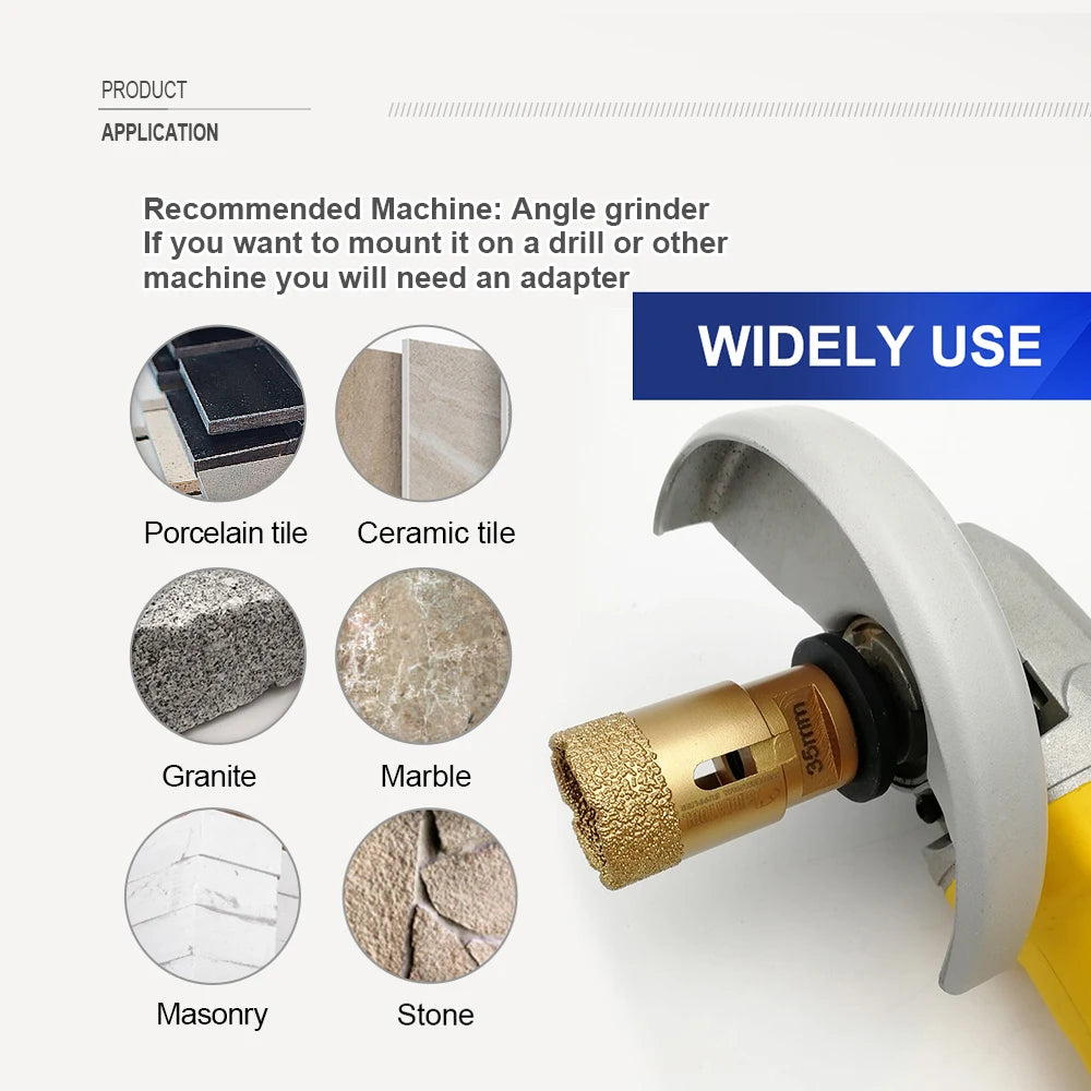 1Pc Diamond Drilling Crown Core Bits Ceramic Tile M14 Thread Hole Saw Marble Porcelain Stoneware Drill Bit Dia6-115Mm