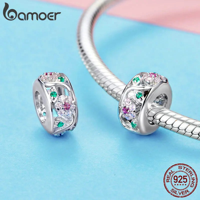 Authentic 925 Sterling Silver Dog Animal Footprint Cat Heart LOVE Spacer Charm Fit Bracelet DIY Original SCC594