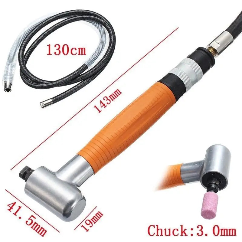 3Mm 90 Degree Air Grinder Pneumatic Tool Micro Grinder Grinding Polishing Tool Set Metal Cutting Abrasive Tools Mayitr