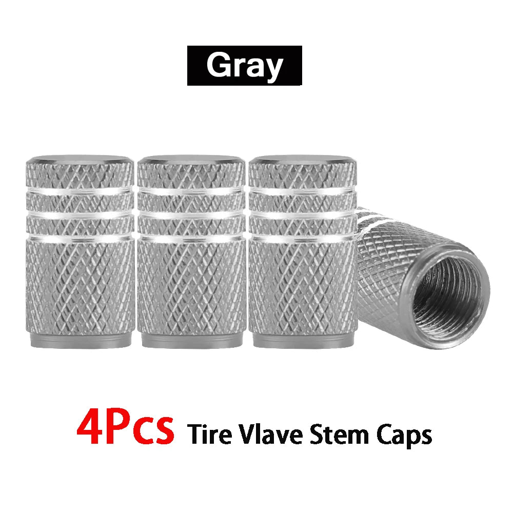 4Pcs/Lot Universal Alu-Alloy Tire Valve Caps for Car Truck Motorcycle Bicycle Valve Stem Cover Tire Accessories