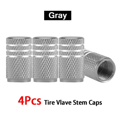 4Pcs/Lot Universal Alu-Alloy Tire Valve Caps for Car Truck Motorcycle Bicycle Valve Stem Cover Tire Accessories