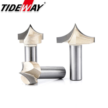 Point Cutting round over Bit Woodworking Tools Carving Tool Tungsten Carbide CNC Router Bit for Wood 1/2 Shank