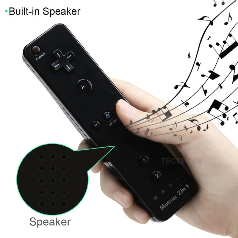 2 in 1 Controller for Nintendo Wii Console Wireless Gamepad Optional Motion plus Nunchuck Remote Joystick Video Game Accessories