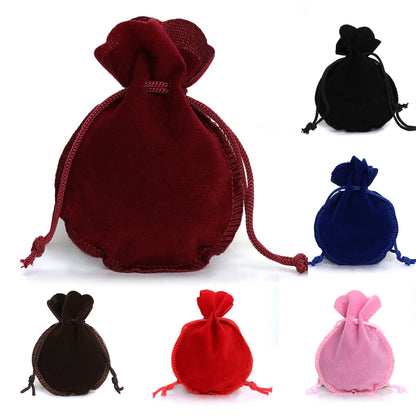 Drawstring Velvet Bag Drawstring Calabash Pouch Jewelry Packaging Bag Wedding/Christmas Favor Pouches & Gift Bags