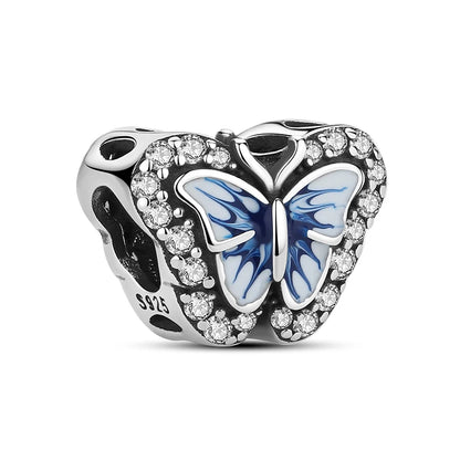 Original 925 Sterling Silver Charm Bead Love Dog Cat Paw Panda Firefly Pendant Charms Fit Bracelets Necklaces Women Jewelry