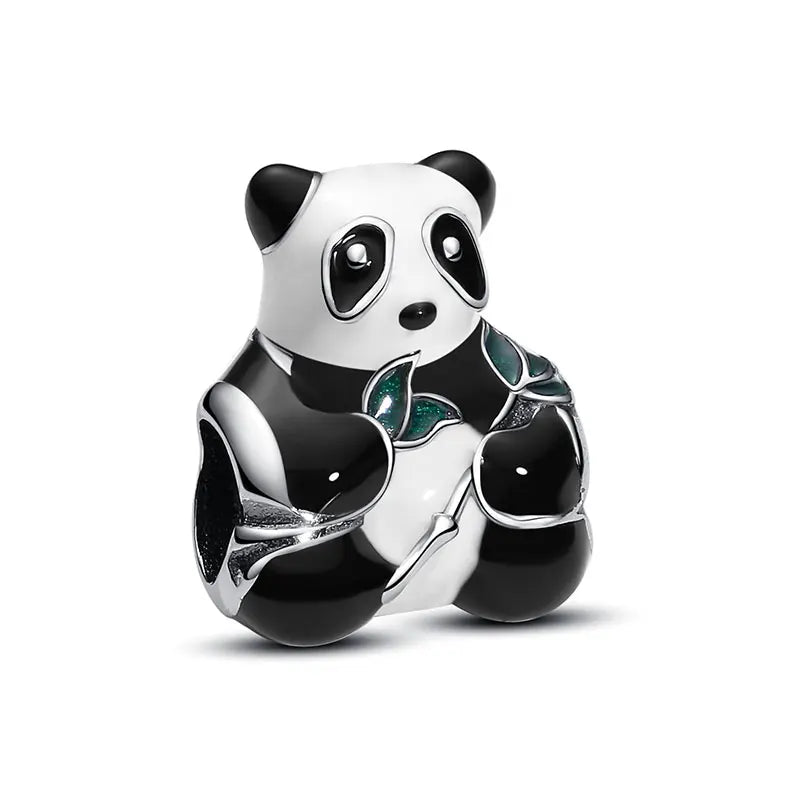 Original 925 Sterling Silver Charm Bead Love Dog Cat Paw Panda Firefly Pendant Charms Fit Bracelets Necklaces Women Jewelry