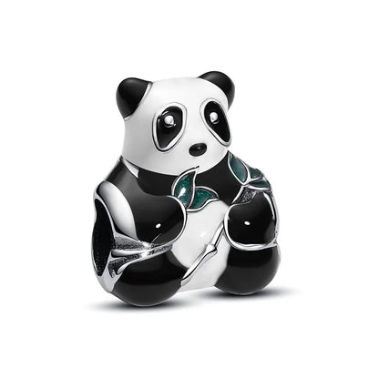 Original 925 Sterling Silver Charm Bead Love Dog Cat Paw Panda Firefly Pendant Charms Fit Bracelets Necklaces Women Jewelry