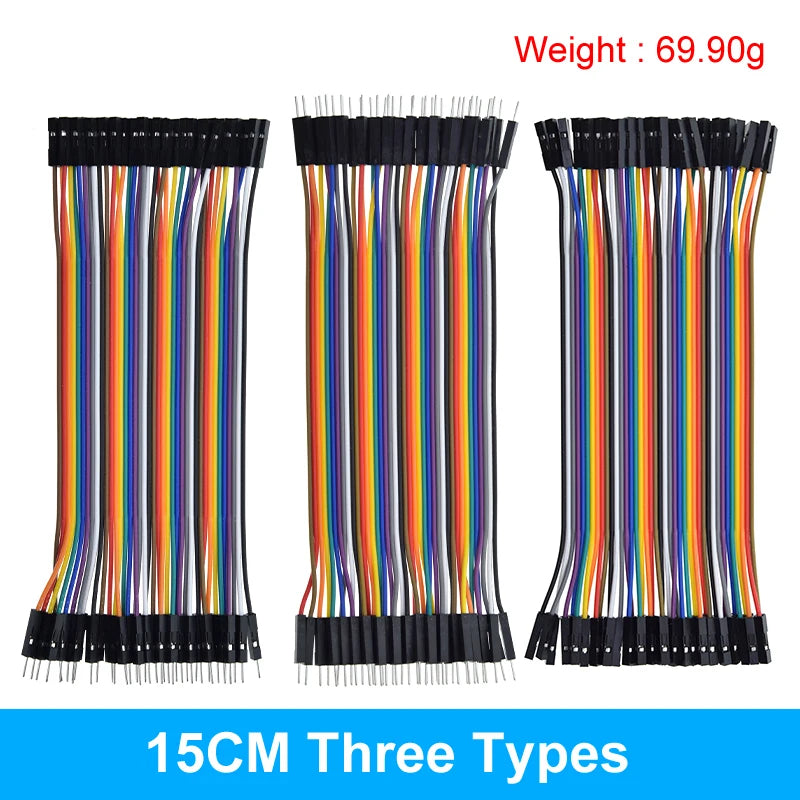 Dupont Line 10CM 20CM 30CM 40Pin Male to Male + Male to Female and Female to Female Jumper Wire Dupont Cable for Arduino
