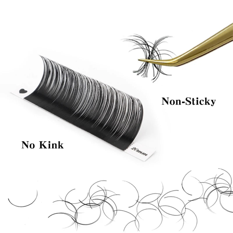 Individual Eyelash Extension B/C/CC/D/DD Faux Mink Cilias Soft Eye Lash Extension 3D Russian Volume Lashes Makeup