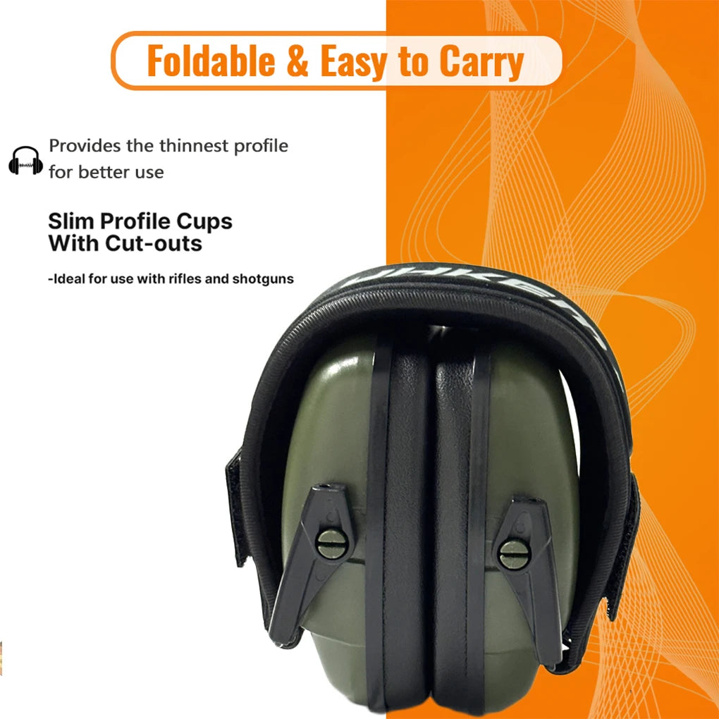 Tactical Earmuff Ear Protection Hearing Protection Passive Protector for Shooting Earmuffs NRR 25Db Noise Reduction