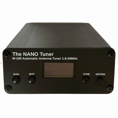 Antenna Tuner ATU-100 Tiny 100W Automatic Antenna Tuner OLED Display 1.8-55Mhz 7*7 ATU