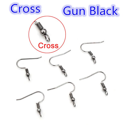 100Pcs/Lot 20X17Mm DIY Earring Findings Earrings Clasps Hooks Fittings DIY Jewelry Making Accessories Iron Hook Earwire Jewelry
