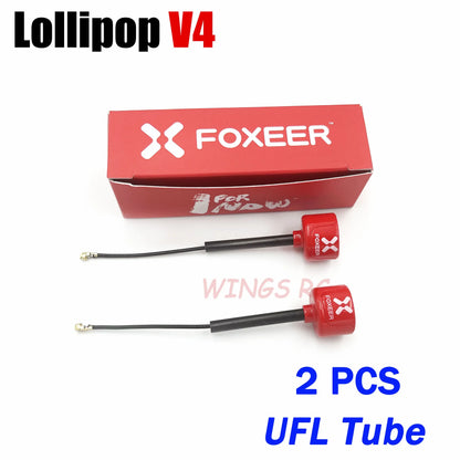 Antenna Lollipop 4 V4 FPV Antenna 5.8G 2.6Dbi Stubby RHCP SMA RPSMA UFL Straight/Angle MMCX 7.2G for FPV RC Racing Drone