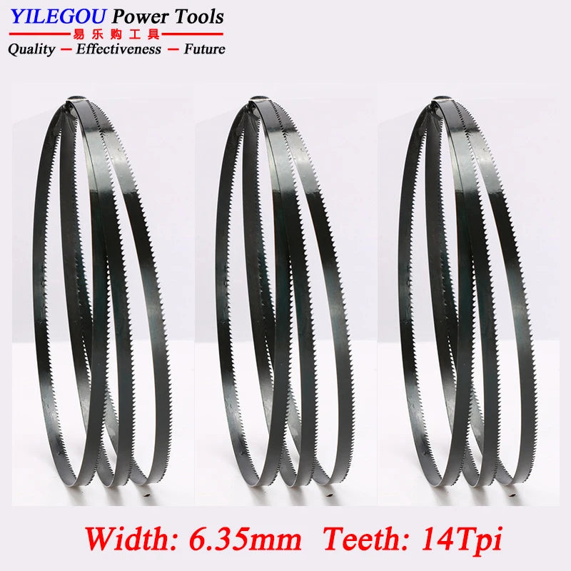 3Pcs 8" 9" 10" Band Saw Blades. 1400 1425 1570 1750Mm Woodworking Bandsaw Blade 6, 14Tpi Cutting Curve. 3 6.35 9.5Mm Saw Blades