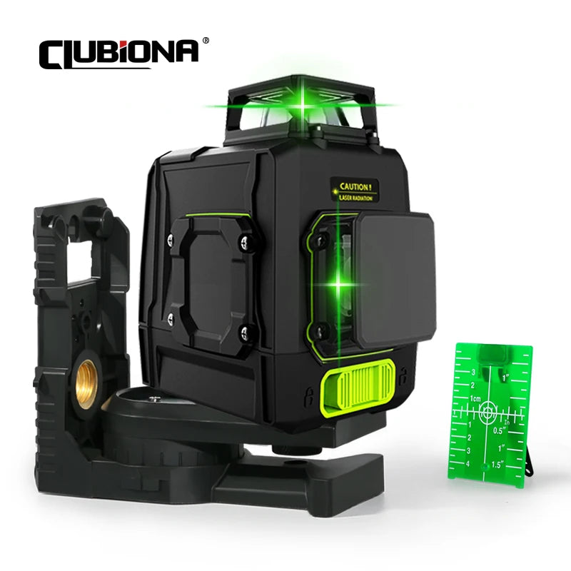 CE Certificated 3D New ABS and PC Shell Shockproof Lines Laser Level with 5200Mah BATTERY Work Separately Laser Lines