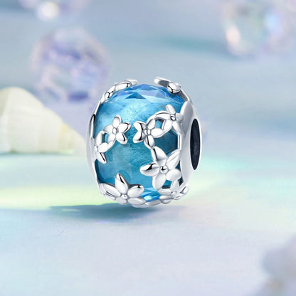 925 Sterling Silver Colorful Ocean Starfish round Heart Charm Butterfly Murano Glass Bead Fit Original Bracelet DIY Gift