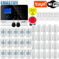 Wireless Tuya APP SIM GSM Home RFID Burglar Security LCD Touch Keyboard WIFI GSM Alarm System Sensor Kit Russian,Spanish Voice