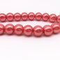 NEW 4/6/8/10Mm round Beads Loose Glass Pearl Spacer Charm Beads for Jewelry Making Diy Handmade Bracelet Accessories
