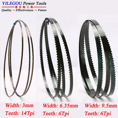 3Pcs 8" 9" 10" Band Saw Blades. 1400 1425 1570 1750Mm Woodworking Bandsaw Blade 6, 14Tpi Cutting Curve. 3 6.35 9.5Mm Saw Blades