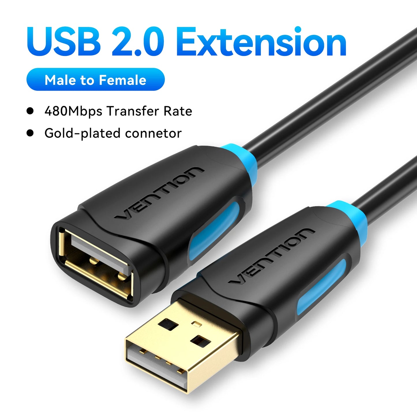 USB 3.0 Extension Cable USB 2.0 Cable USB Male to Female Data Cord for Smart TV PS4 Xbox One PC USB 3.0 Extension Cable