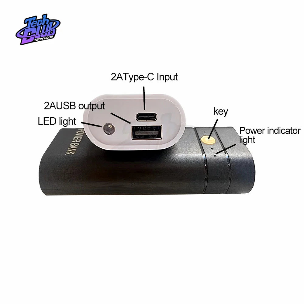 18650 Power Bank Case Kit Battery Charger DIY Box for Smart Phone HCCY Power Bank Case Charge Storage Box for Power Tool