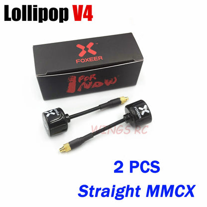 Antenna Lollipop 4 V4 FPV Antenna 5.8G 2.6Dbi Stubby RHCP SMA RPSMA UFL Straight/Angle MMCX 7.2G for FPV RC Racing Drone