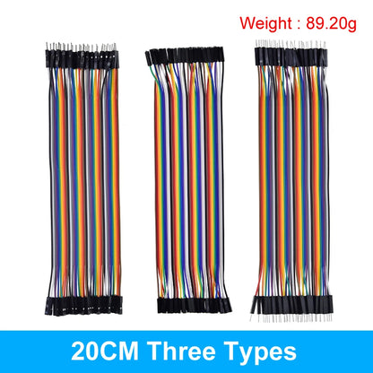Dupont Line 10CM 20CM 30CM 40Pin Male to Male + Male to Female and Female to Female Jumper Wire Dupont Cable for Arduino
