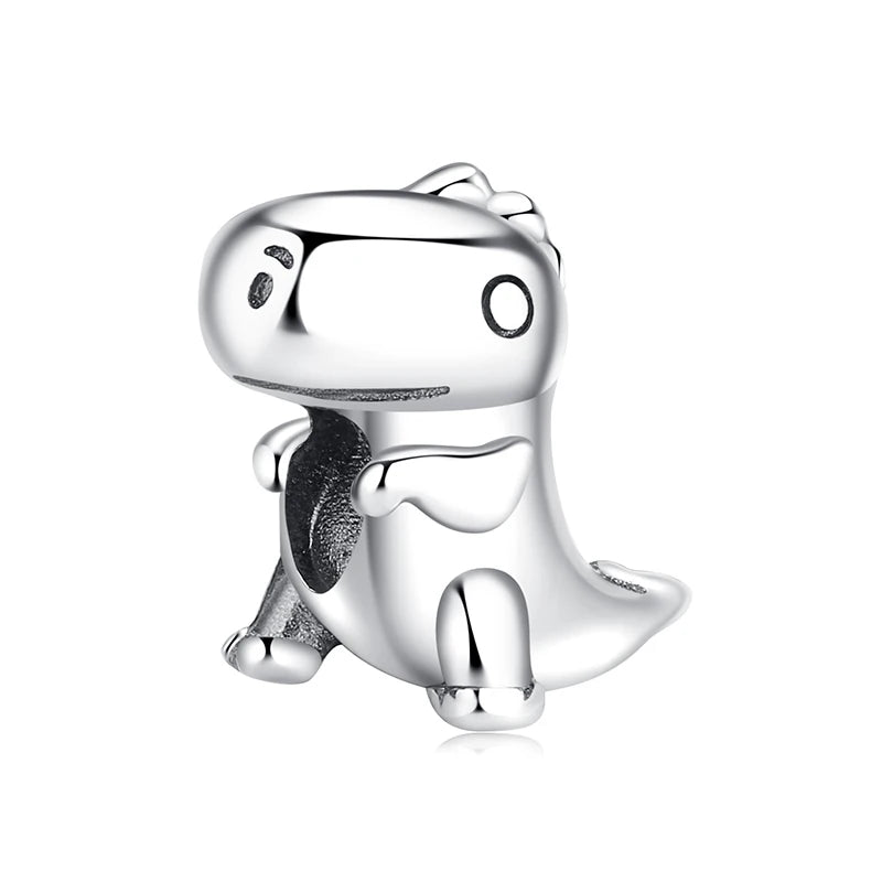 Original 925 Sterling Silver Charm Bead Love Dog Cat Paw Panda Firefly Pendant Charms Fit Bracelets Necklaces Women Jewelry