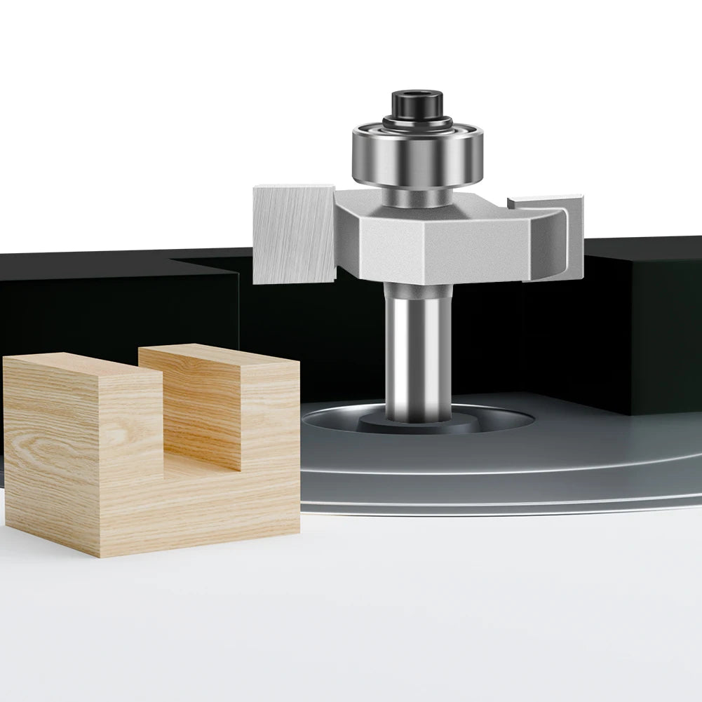 1/4" 1/2Shank High Quality "T" Type Biscuit Joint Slot Cutter Jointing/Slotting Router Bit Cutter Wood Working