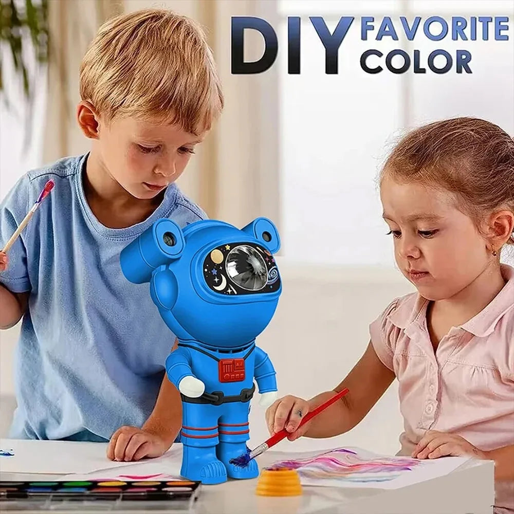 Projector Night Light, DIY LED Astronaut Nebula Lamp for Bedroom, Home Decor & Kids' Gift with Adjustable Lighting