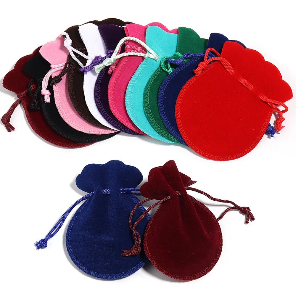 Drawstring Velvet Bag Drawstring Calabash Pouch Jewelry Packaging Bag Wedding/Christmas Favor Pouches & Gift Bags
