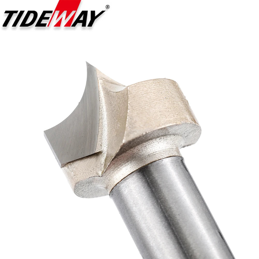 Point Cutting round over Bit Woodworking Tools Carving Tool Tungsten Carbide CNC Router Bit for Wood 1/2 Shank