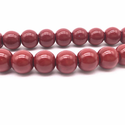 NEW 4/6/8/10Mm round Beads Loose Glass Pearl Spacer Charm Beads for Jewelry Making Diy Handmade Bracelet Accessories