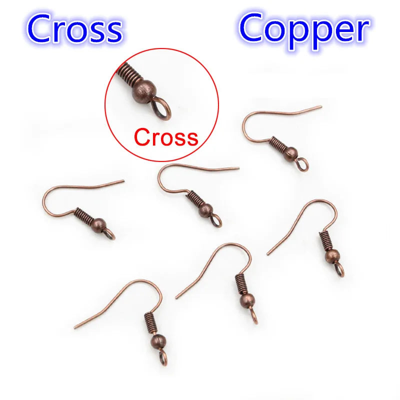 100Pcs/Lot 20X17Mm DIY Earring Findings Earrings Clasps Hooks Fittings DIY Jewelry Making Accessories Iron Hook Earwire Jewelry