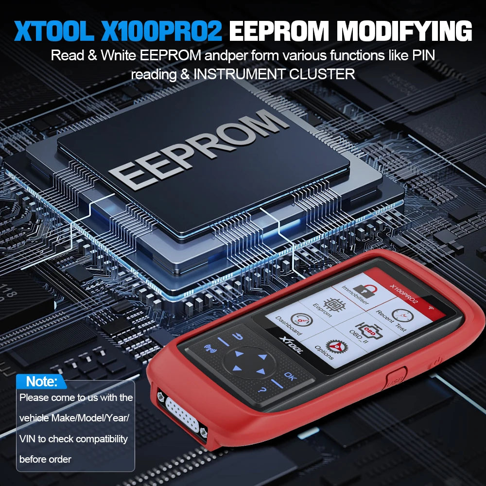 X100 Pro2 OBD2 Automotive Scanner Key Programmer with EEPROM Adapter Code Reader Car Diagnostic Tools Lifetime Free Update