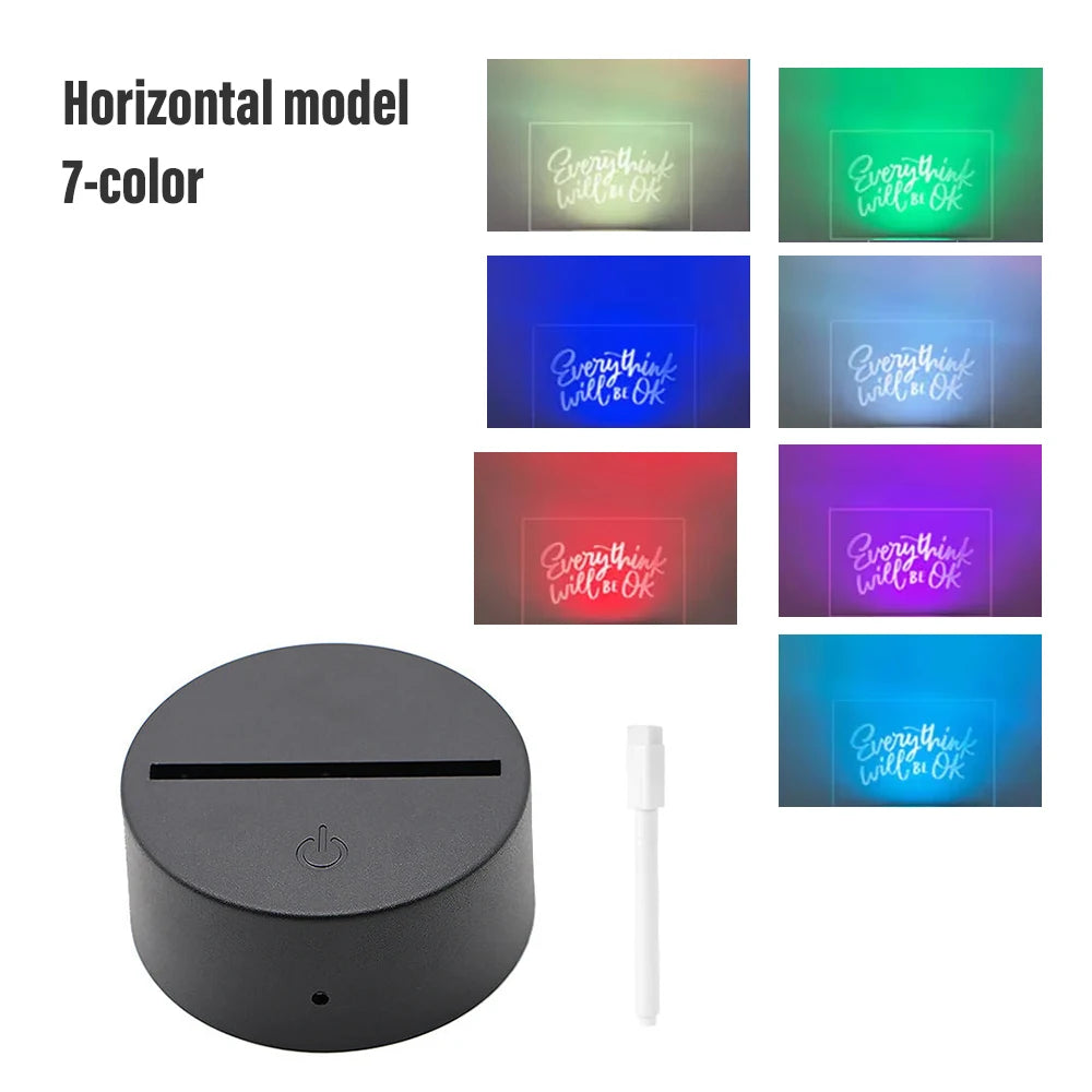 Note Board Creative Led Night Light USB Message Board Holiday Light with Pen Gift for Children Girlfriend Decoration Night Lamp