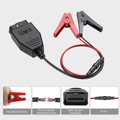 BT30 Car OBD2 ECU Connector Battery Saver Auto ECU Memory Savers Automotive OBD 2 Emergency Electrical Plug Car Fuel Save