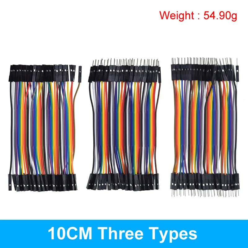 Dupont Line 10CM 20CM 30CM 40Pin Male to Male + Male to Female and Female to Female Jumper Wire Dupont Cable for Arduino