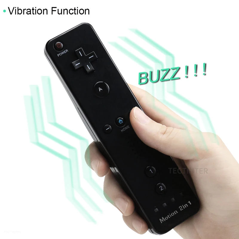 2 in 1 Controller for Nintendo Wii Console Wireless Gamepad Optional Motion plus Nunchuck Remote Joystick Video Game Accessories