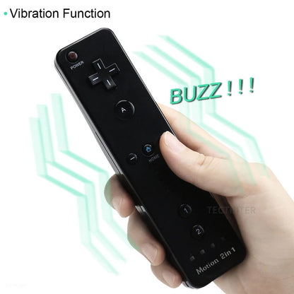 2 in 1 Controller for Nintendo Wii Console Wireless Gamepad Optional Motion plus Nunchuck Remote Joystick Video Game Accessories